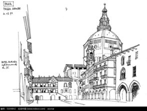 描繪古街風情 《國外街道建筑寫生》圖片下載指南